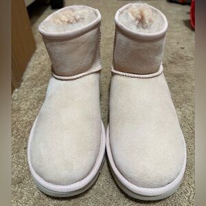 women’s light pink ugg mini boots